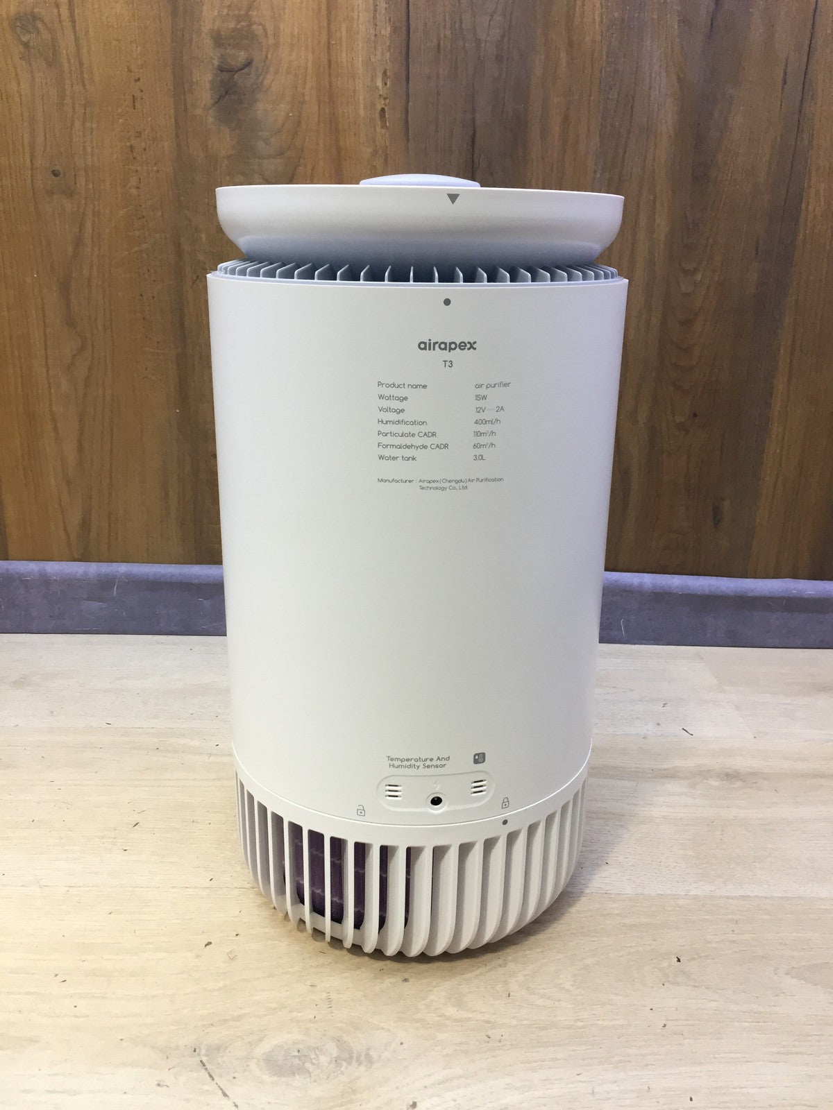AIRAPEX 2 in 1 Luftreiniger und Luftbefeuchter T3 HEPA Filter H13 Filter, I33295