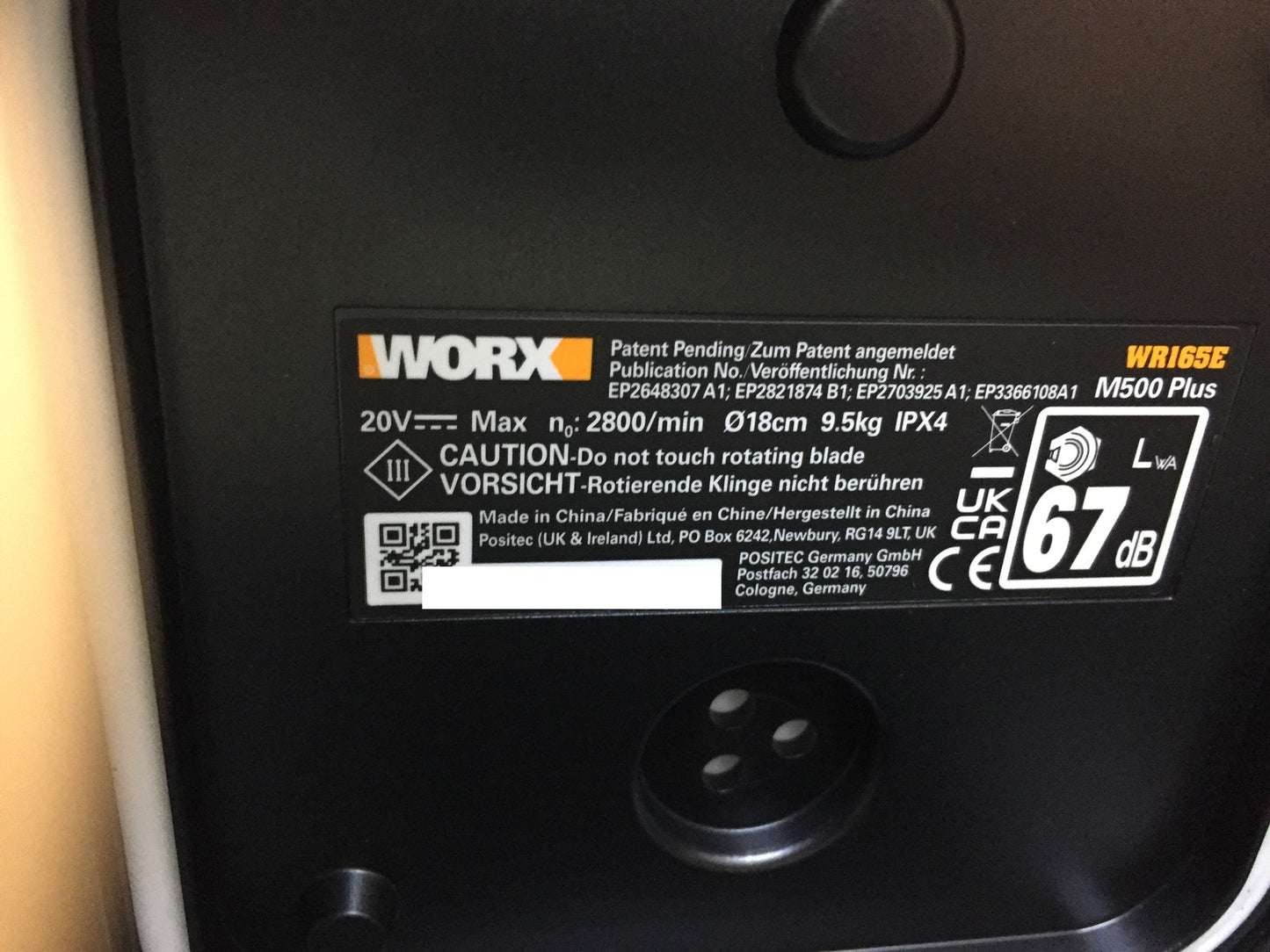WORX Landroid M500 PLUS WR165E Mähroboter bis 500 qm mit WLAN, Bluetooth, I33689