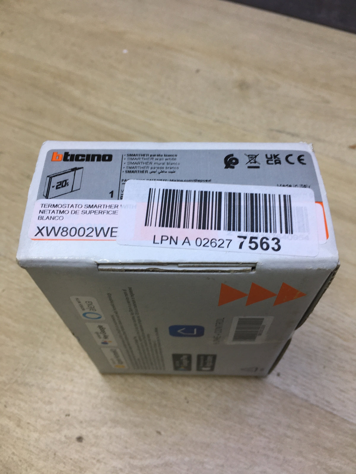 Bticino XW8002WE WLAN-Thermostat, Weiß, I31449