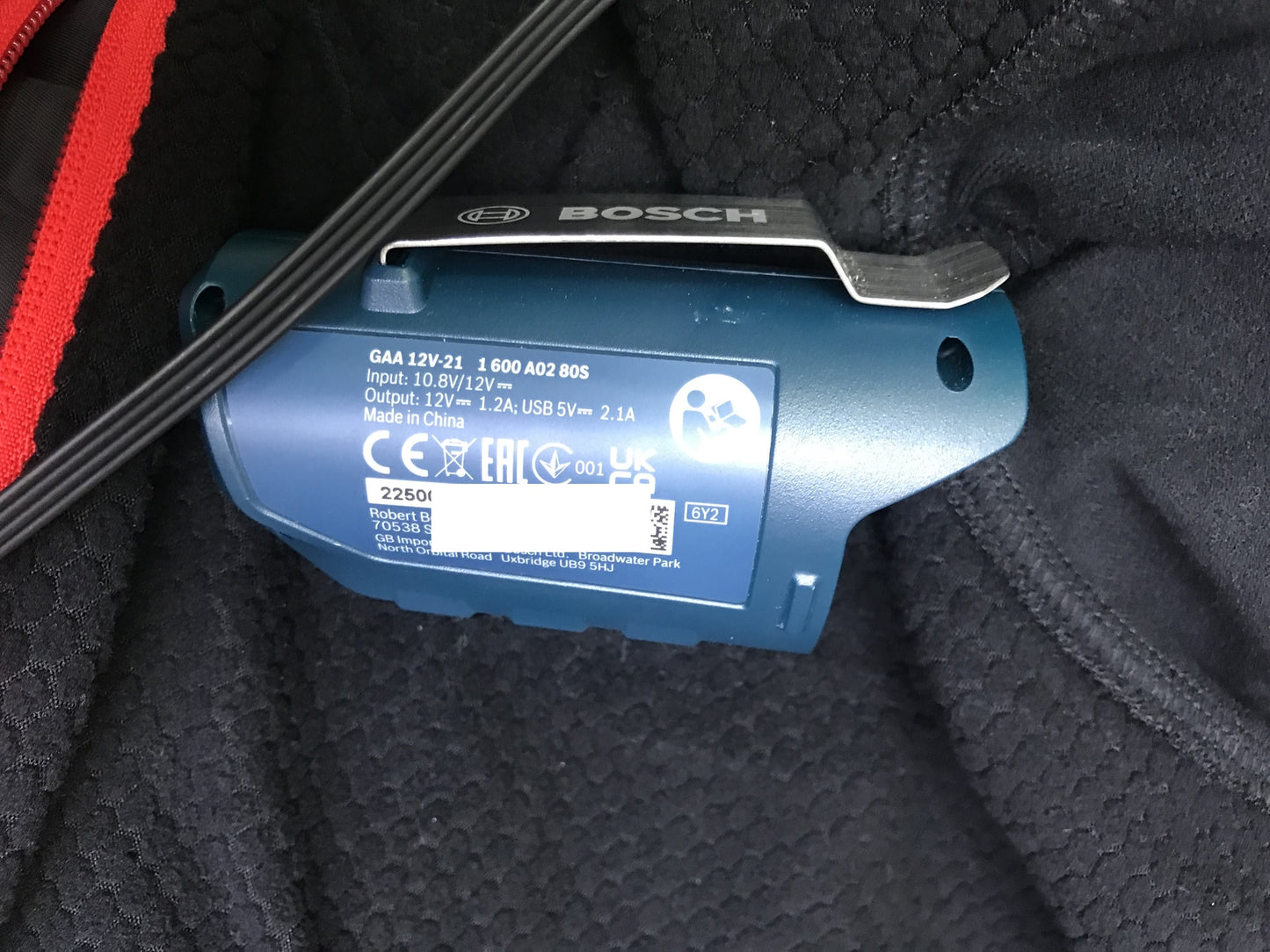 Bosch Professional Heated Sweat Jacket GHH 12+18V XA Solo, I31708