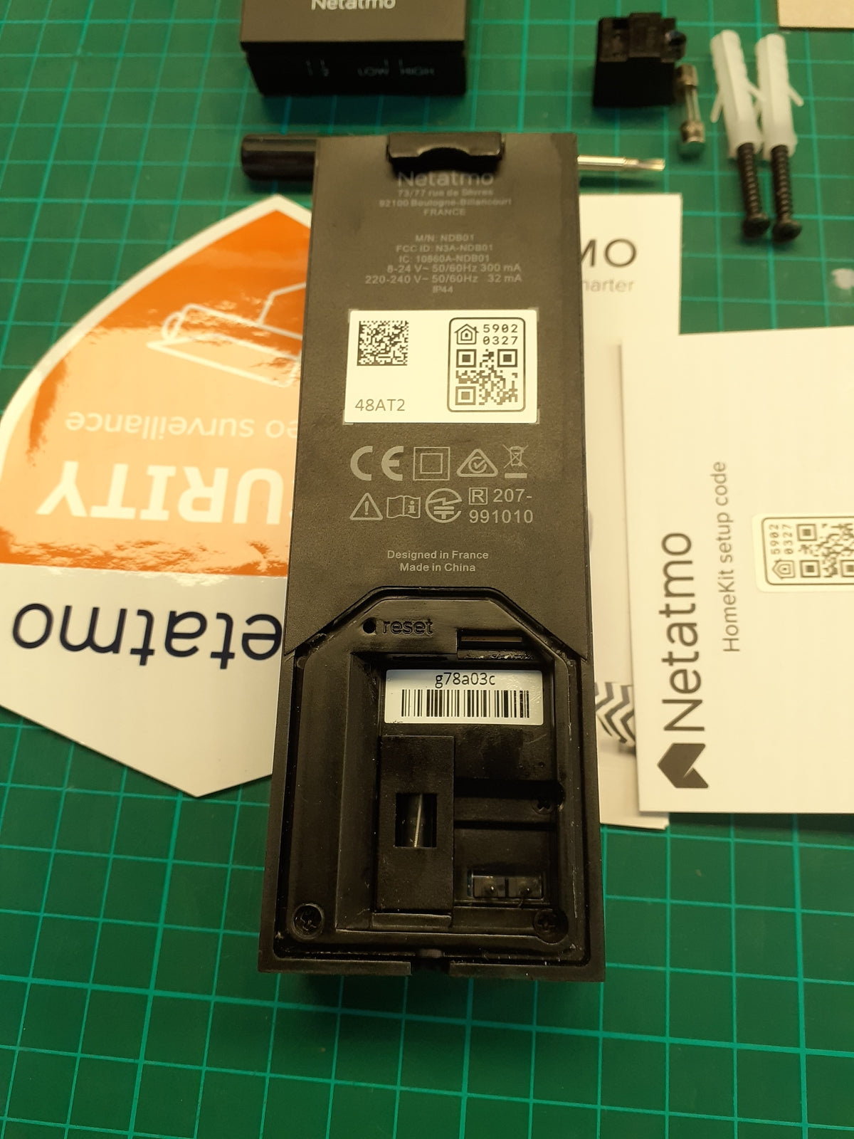 Netatmo Smarte Video Türklingel mit Kamera, WLAN, 2-Wege-Audio, NDB-N I04761