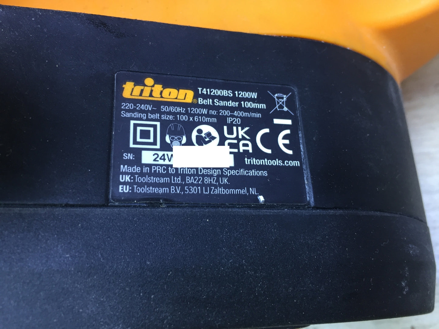 Triton T41200BS Bandschleifer 1200W 100mm I31664