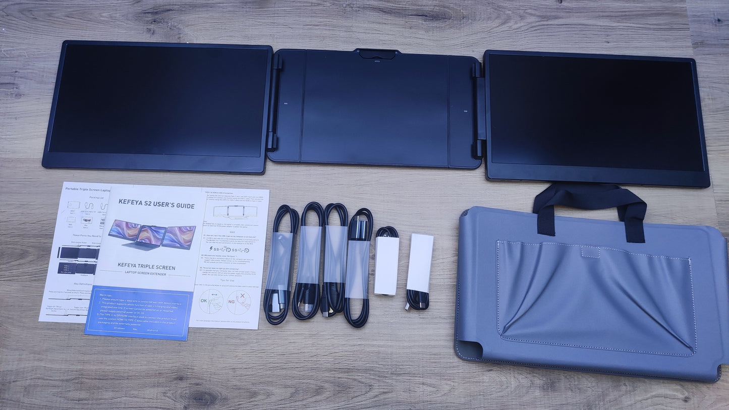 Kefeya S2 Portable Monitor Extension for Laptop 14" 1920x1080 HDR HDMI USB-C