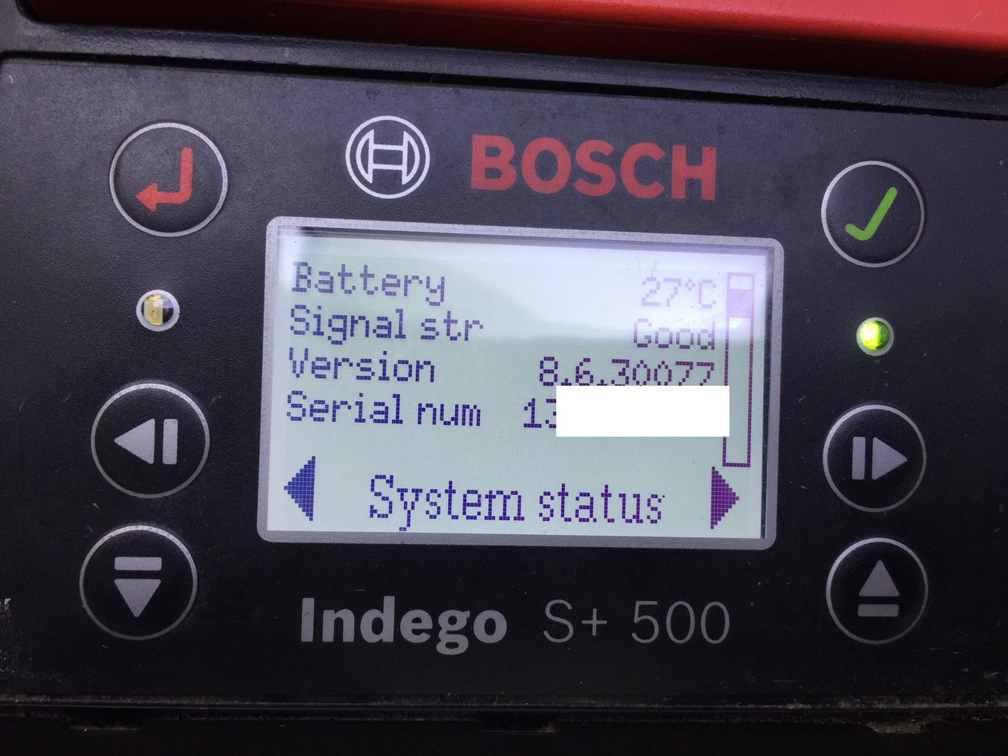 Bosch Indego S+ 500 robotic lawnmower, for lawns up to 500 m², I33199