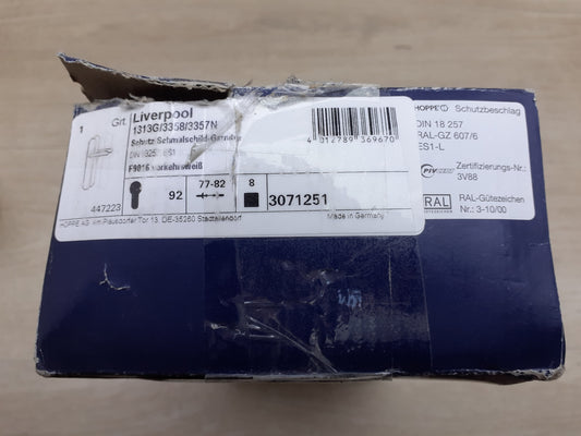 HOPPE 3071251 Haustür-Garnitur, PZ 92mm, weiß, I19002