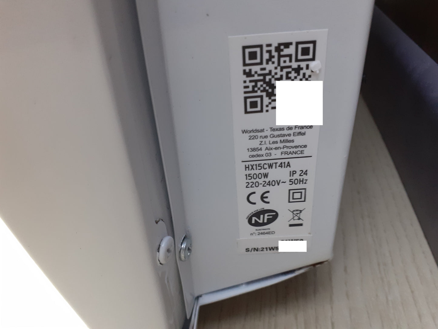 Carrera 051111 Heizkörper HX15CWT41A, 1500 W, I23717