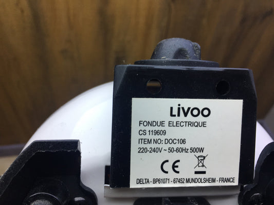Livoo DOC106 Elektrisches Fondue, 1,6 L, 500 W, I29479