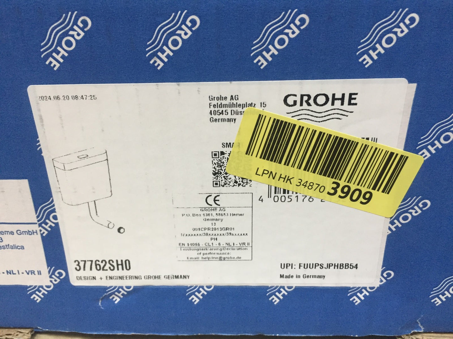 Grohe 37762SHO WC-Spülkasten, 6L, Badmöbel England PS, I31940