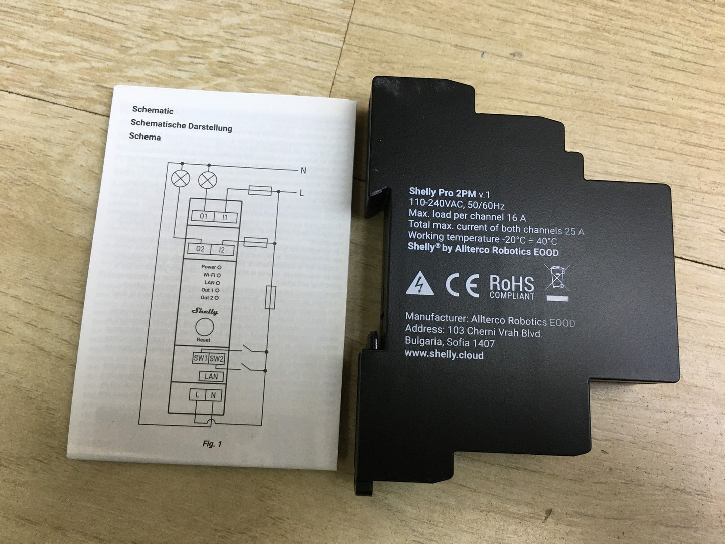 Shelly Pro 2PM Wlan, LAN & Bluetooth 2-Kanal-Smart-Relais-Schalter, I33651