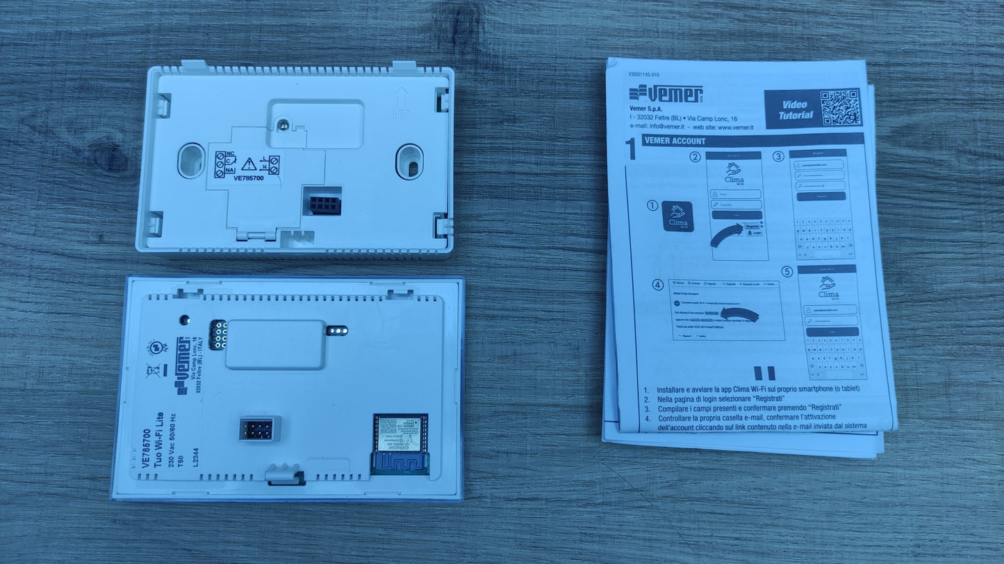 VEMER VE785700 TUO WiFi LITE Smart WiFi Thermostat, WLAN, I32644