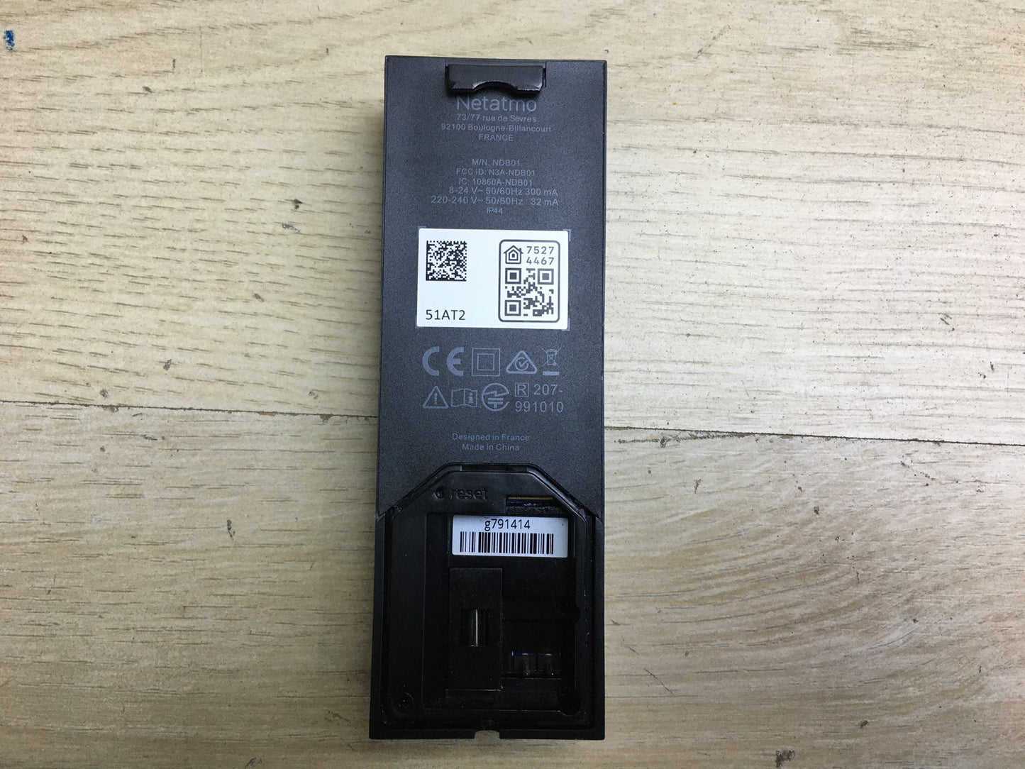 Netatmo Smarte Video-Türklingel mit Kamera, WLAN, 2-Wege-Audio, I34286