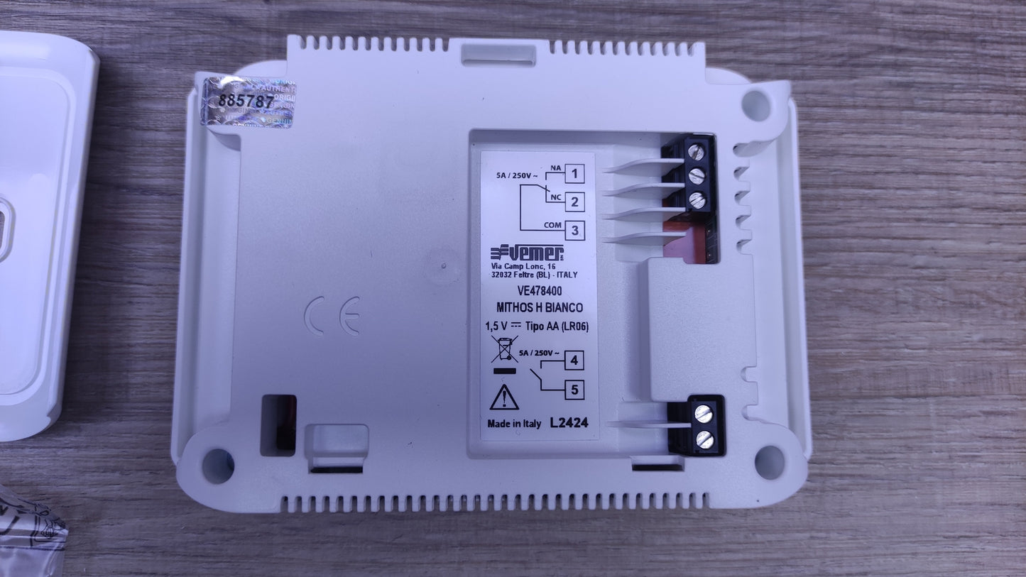 Vemer MITHOS H Bianco VE478400 Thermostat, Weiß, I32636