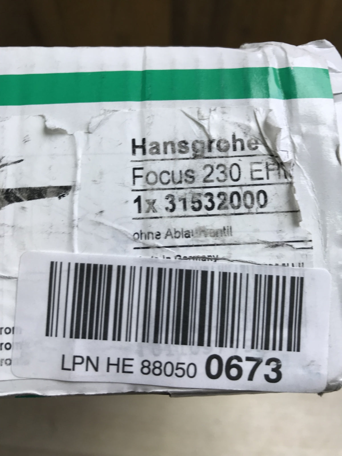 hansgrohe Focus faucet (31532000), mixer with spout height 230 mm, I30416
