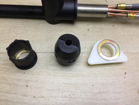 Schütte 79769 Niederdruck Küchenarmatur ausziehbar, Wasserhahn, schwarz, I33779