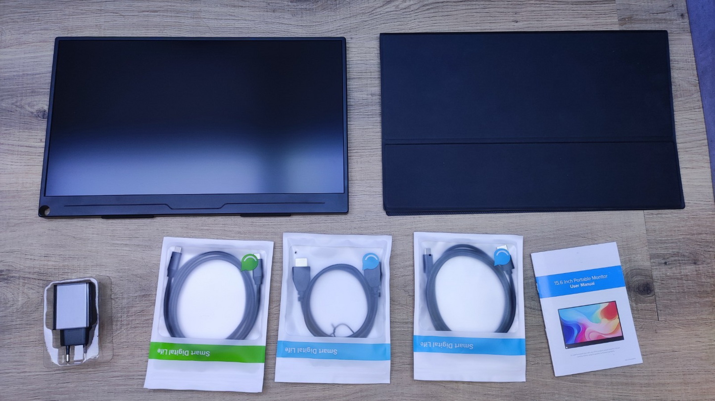 Uperfect Portable USB-C Monitor 15.6" FHD 1920x1080 IPS HDMI USB Type-C Black
