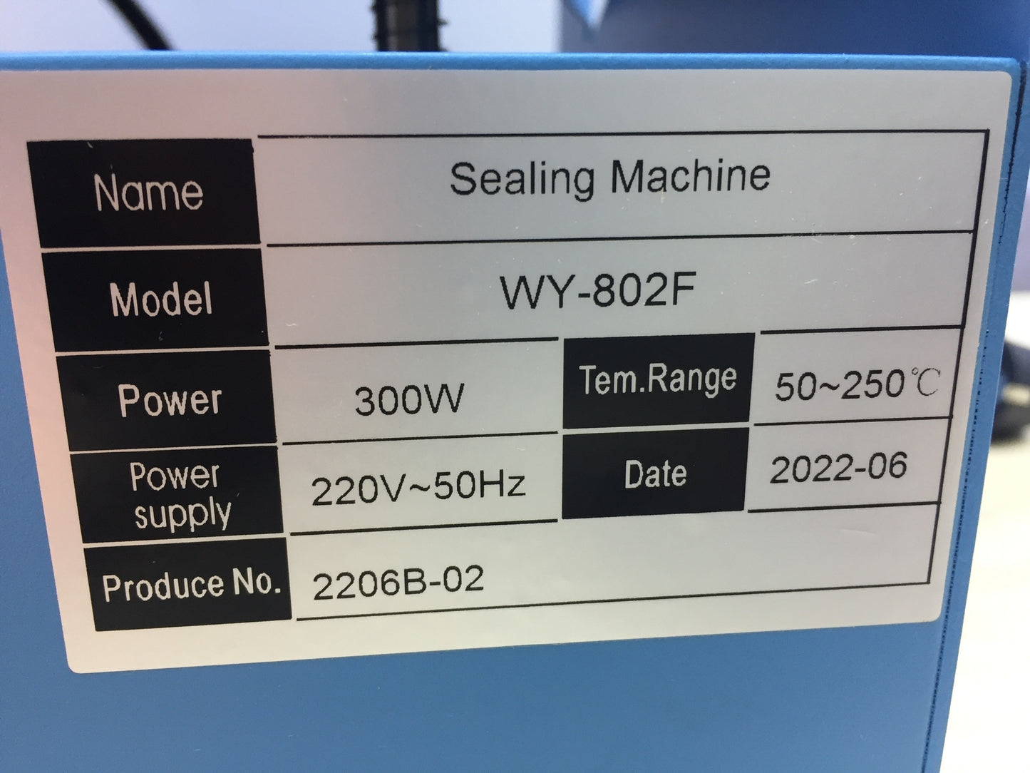 YJINGRUI WY-802F Cup Sealer Versiegelungsmaschine für 90/95mm Cup, I20207