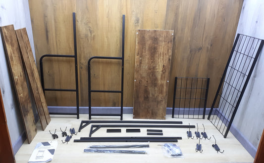 VOUNOT Garderobenständer, Kleiderständer, 3 Ebenen mit 9 Haken, I23712