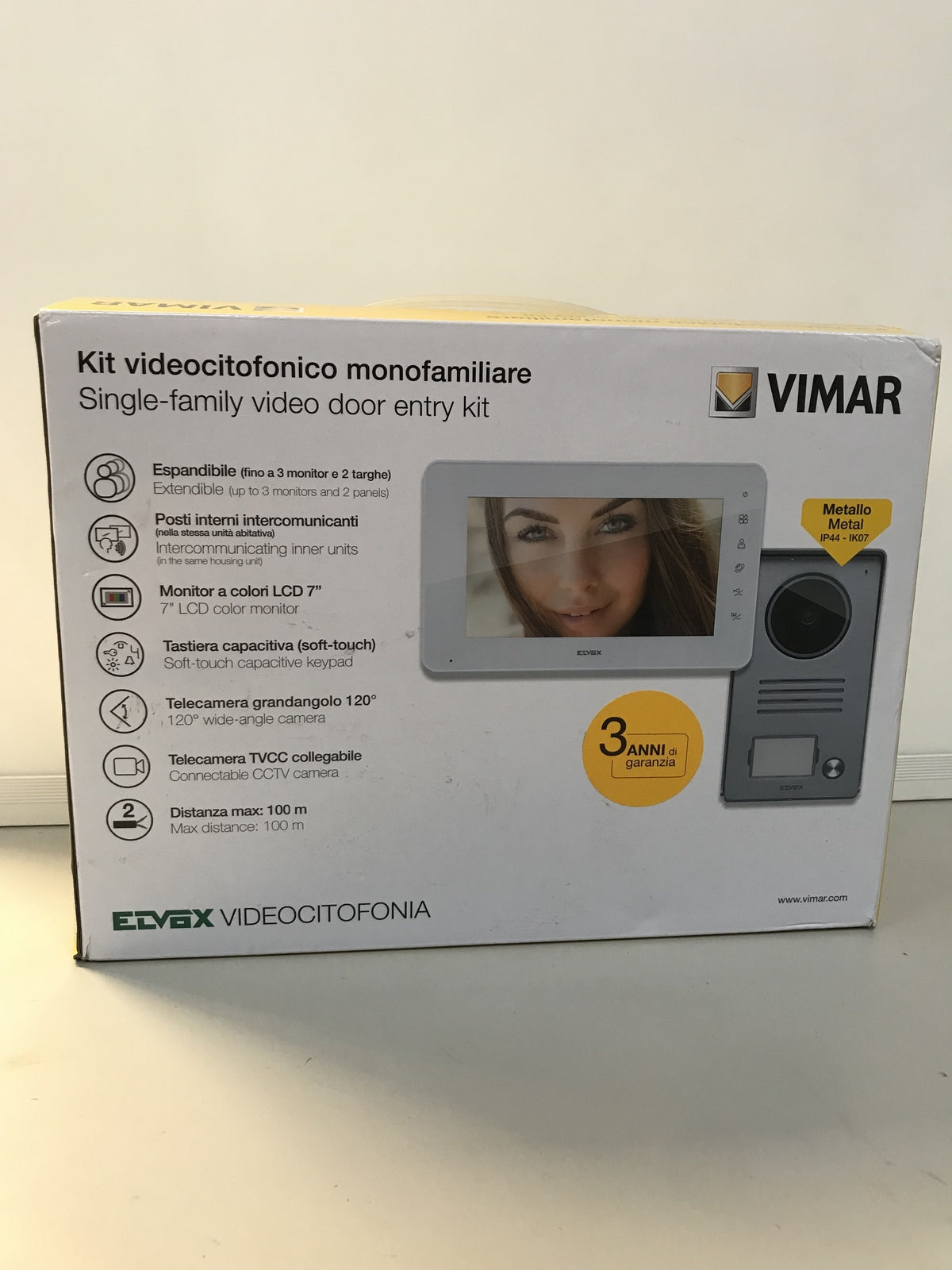 VIMAR ELVOX K40910 video intercom set with 7-inch monitor, I32290