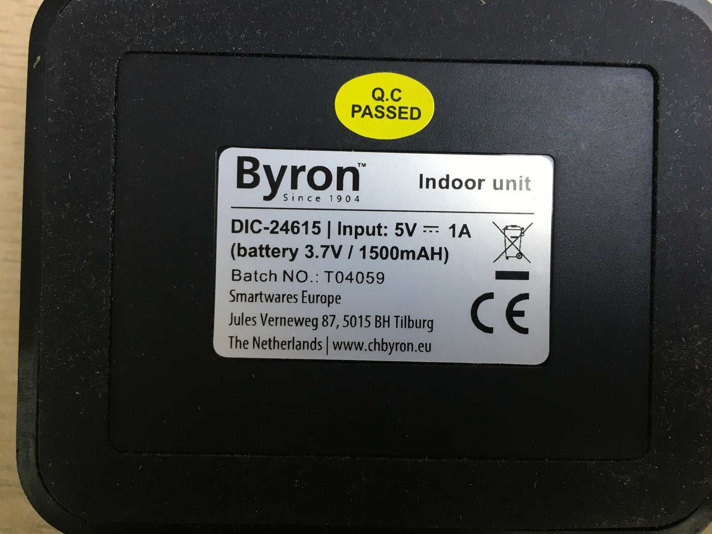 Byron DIC-24615 Kabellose Video-Türgegensprechanlage mit Monitor, I33189