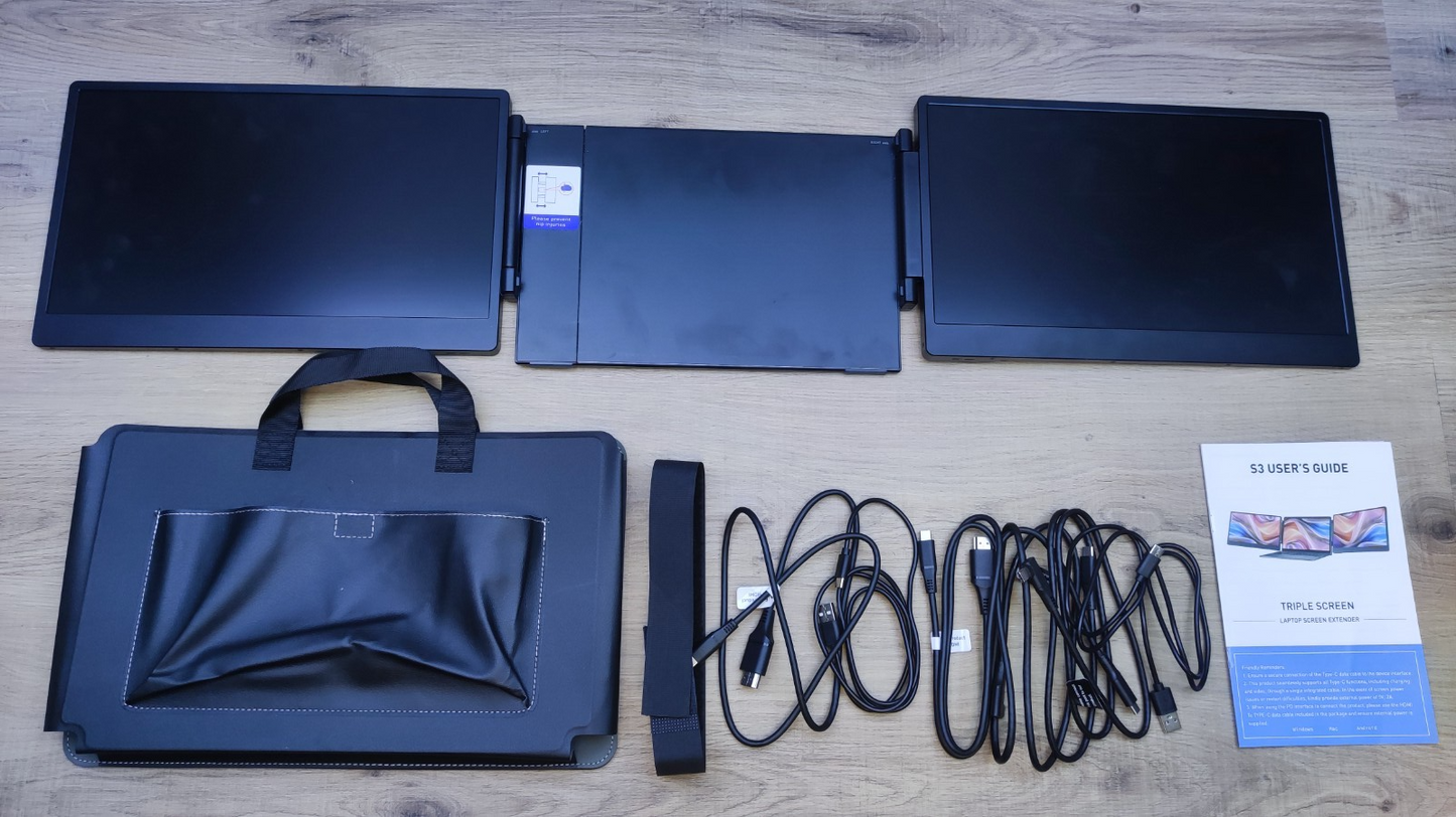 Laptomo S3 Portable Monitor Extension for Laptop 14" FHD 1920x1080 HDMI USB-C
