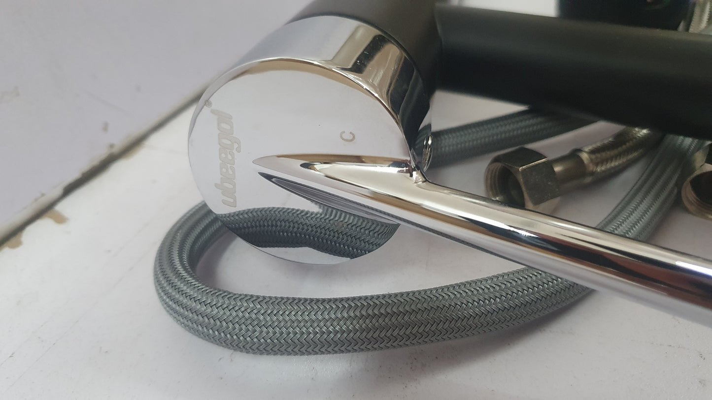 Ubeegol Ausziehbar Küchenarmatur Schwarz Einhebelmischer, I02961