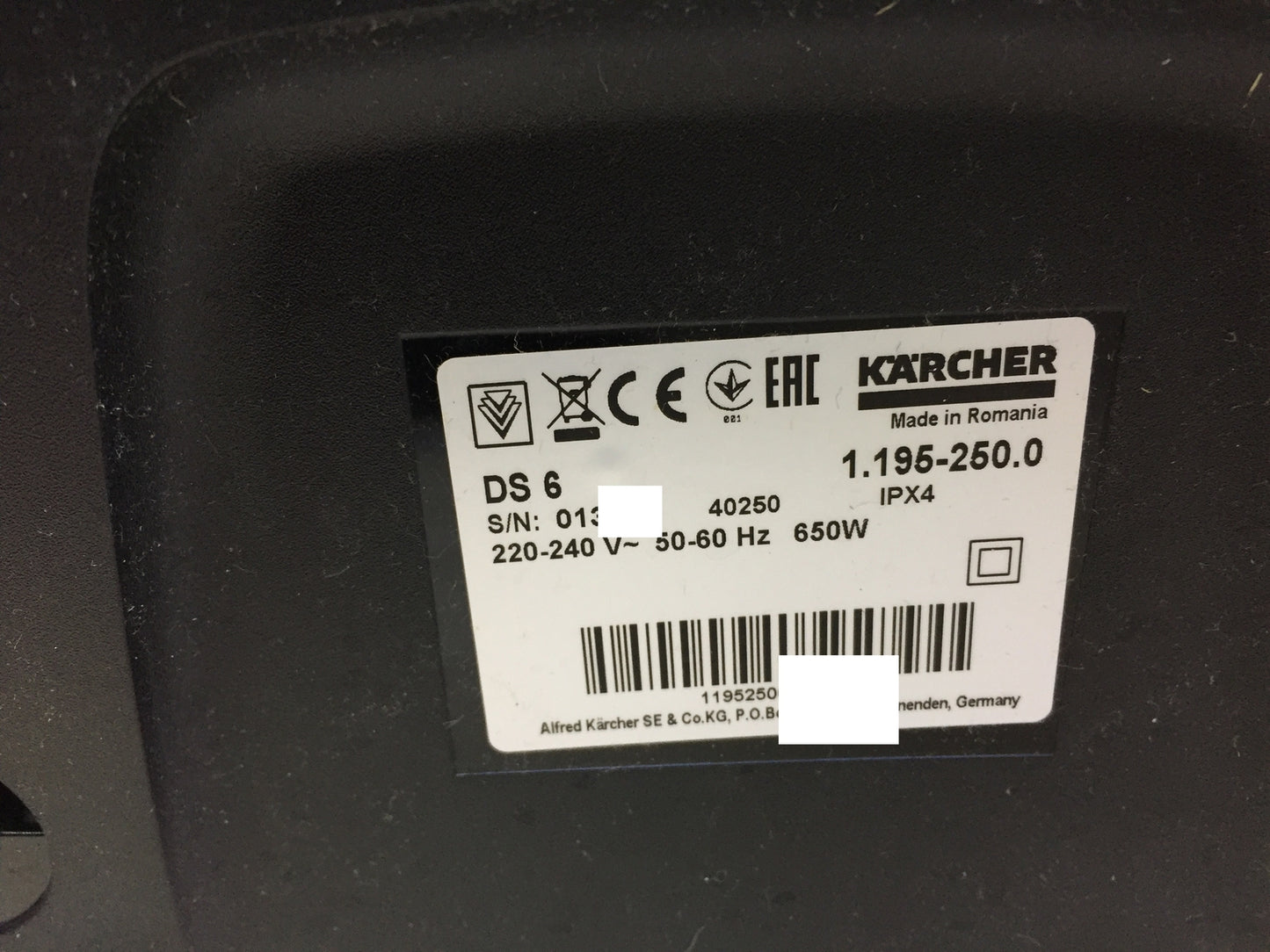 Kärcher Staubsauger DS 6 (1.195-250.0), weiß, I32164