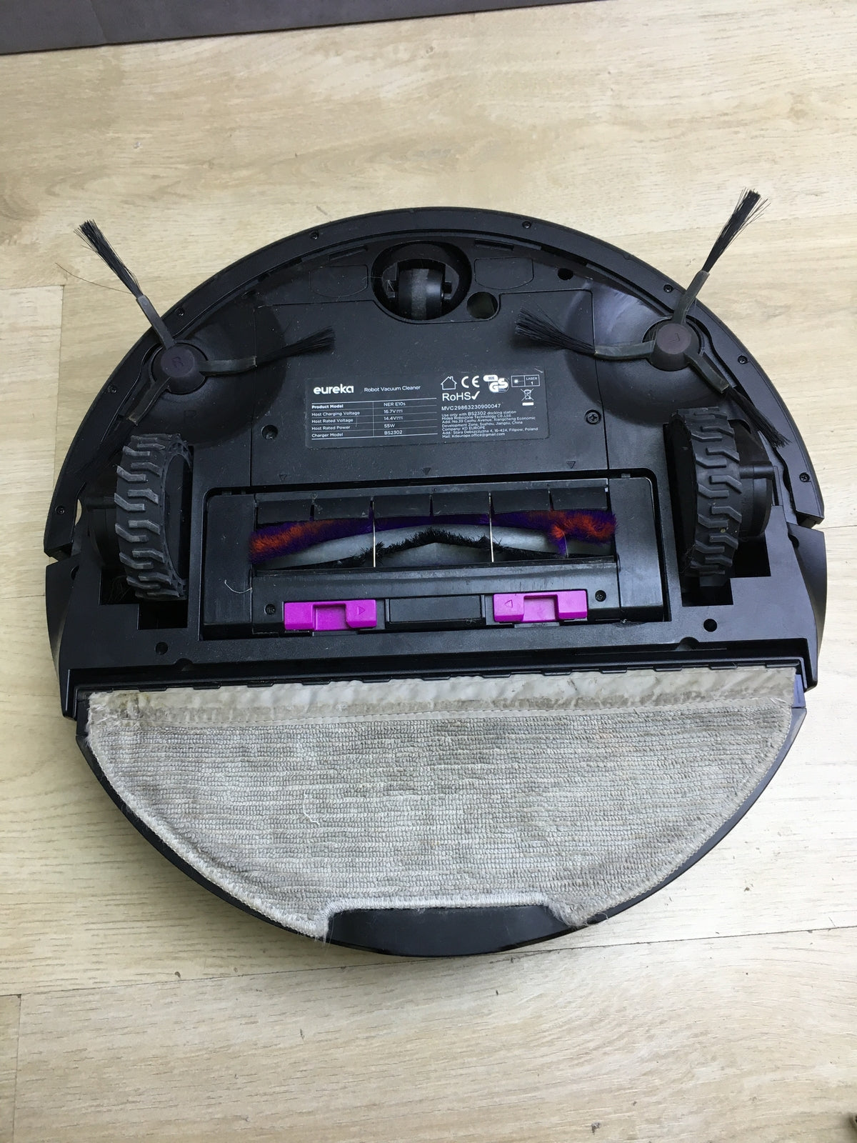 EUREKA NER E10s vacuum/mop robot with bagless vacuum station, I29636