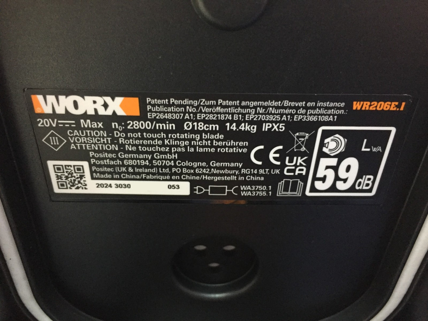 WORX Landroid Vision M600 Mähroboter WR206E.1 für Gärten bis 600m² WLAN APP