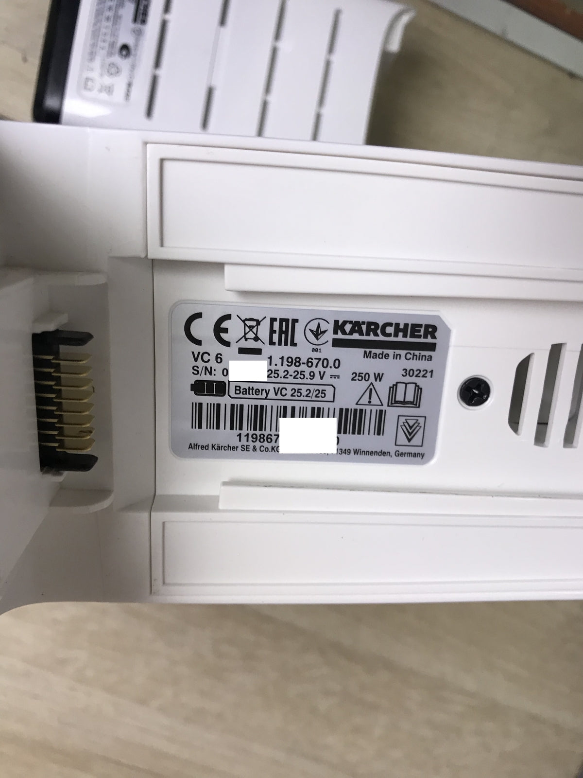 Kärcher VC6 Cordless Akku-Handstaubsauger (1.198-670.0), I31618
