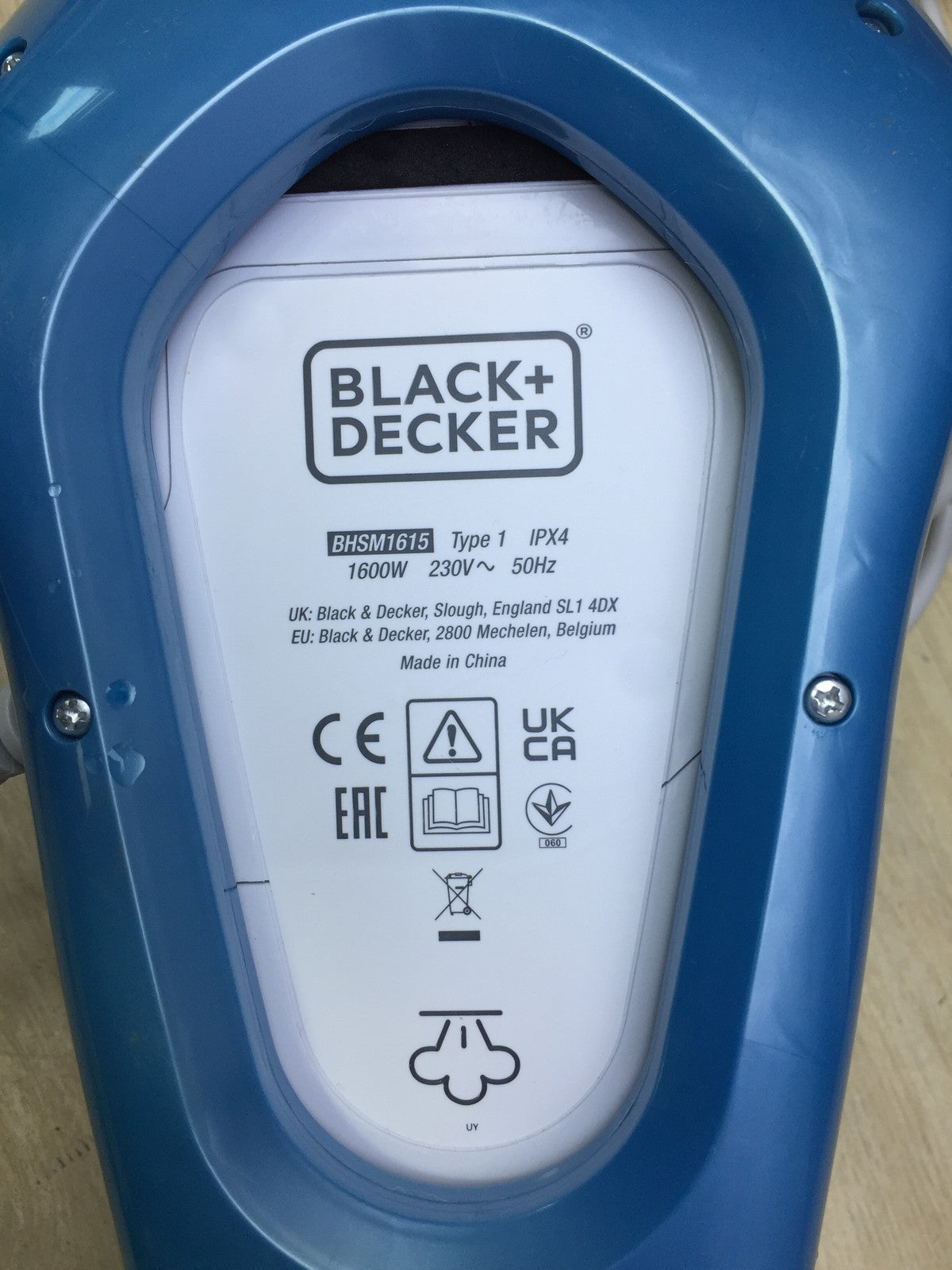 BLACK+DECKER BHSM1615DAM-QS Dampfreiniger, 2-in-1, 1.600 W, I33858