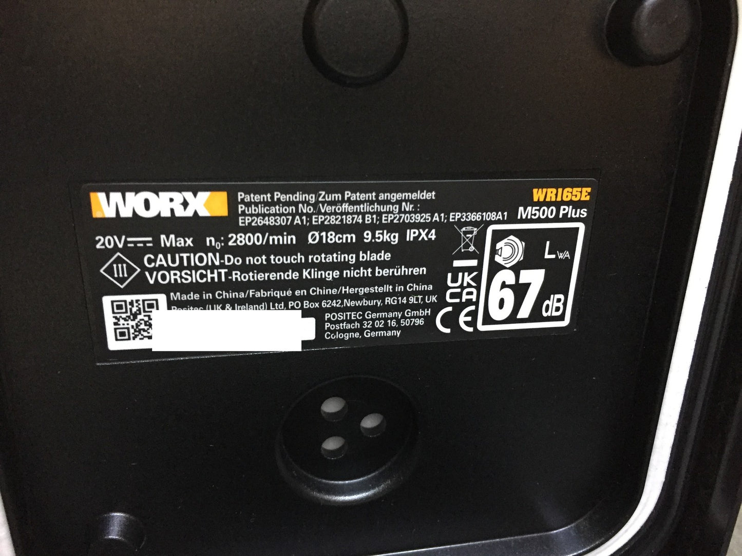 WORX Landroid M500 PLUS WR165E Robotic Lawnmower for up to 500 sqm with Wi-Fi, Bluetooth, I33549