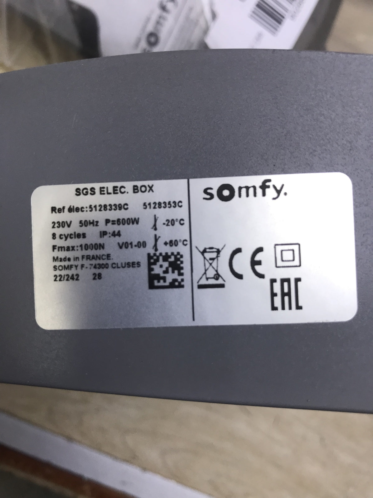 Somfy 1240630 SGS Line RTS motorization for swing gates, I32122