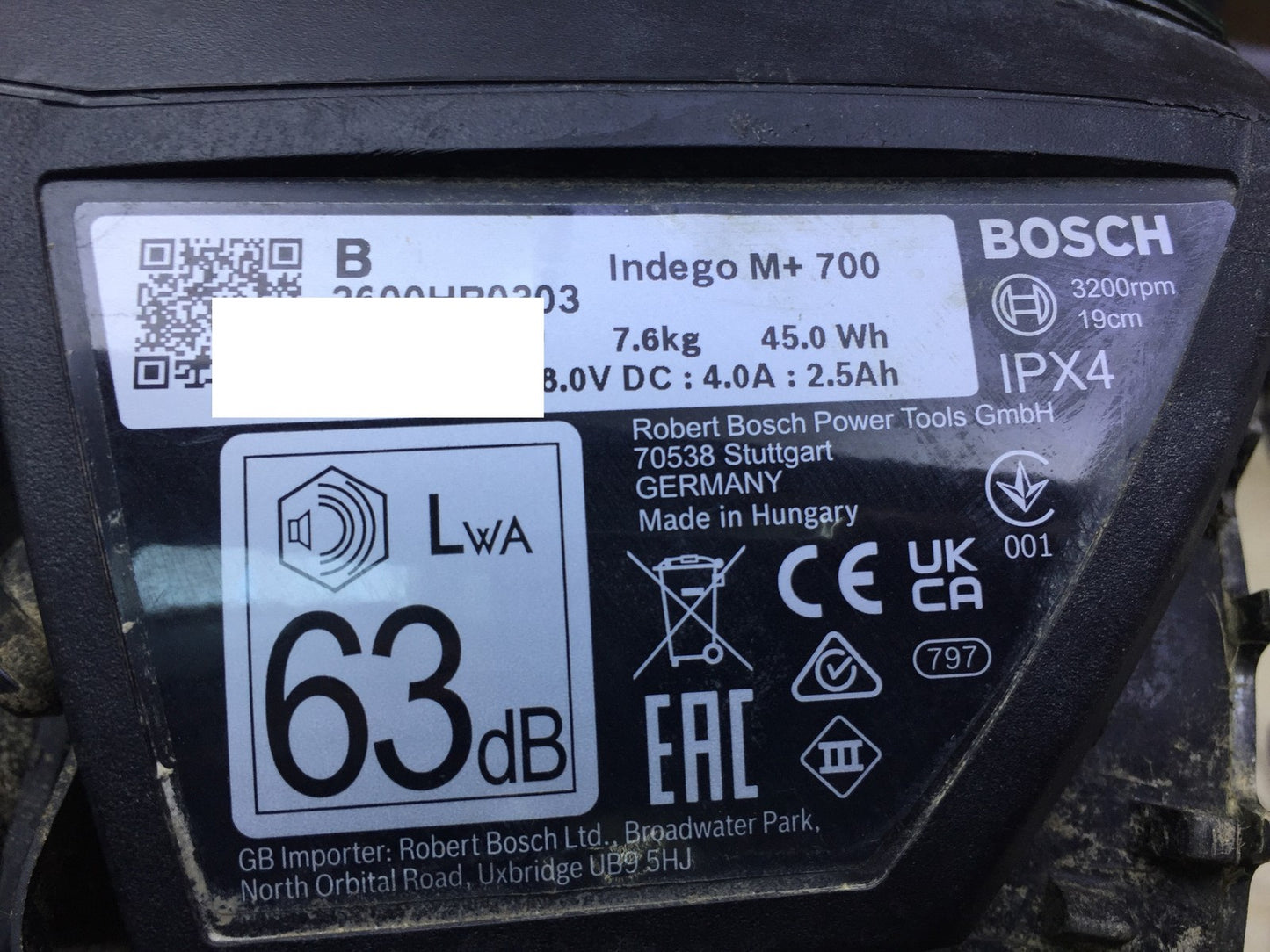 Bosch Mähroboter Indego M+ 700, mit App-Funktion, I34048