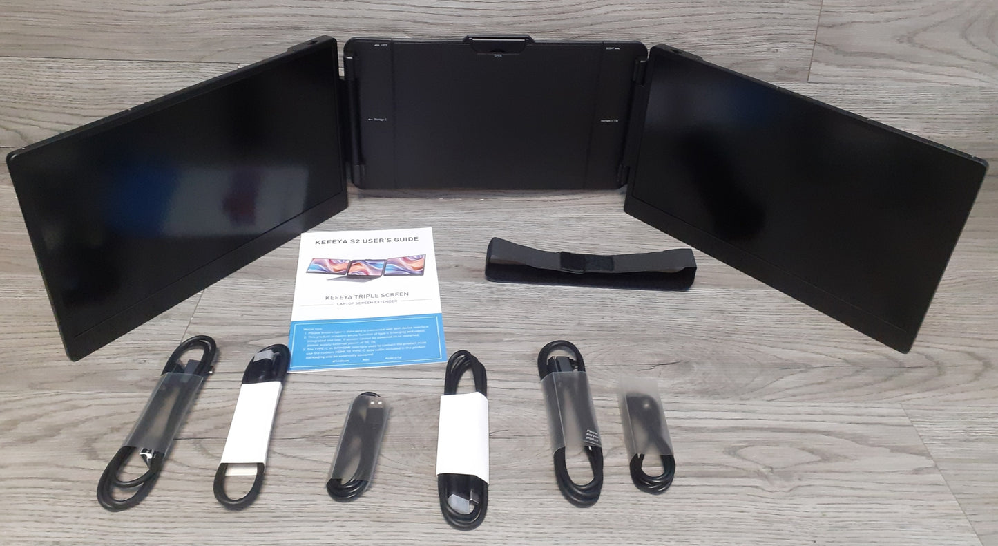 Kefeya S2 Portable Monitor Extension for Laptop 14" HD Ready HDR HDMI USB-C