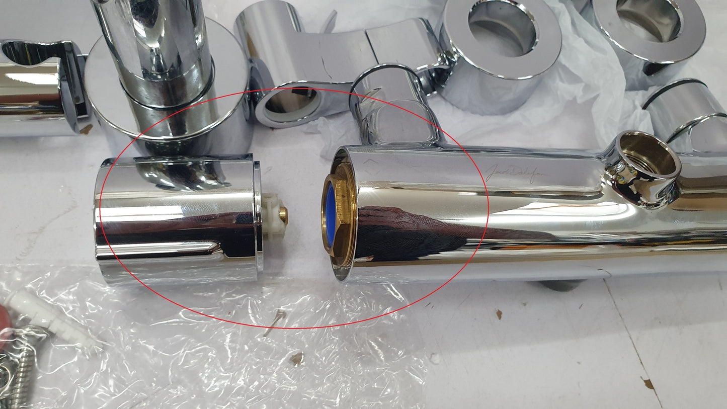 Jacob Delafon E32850-CP Brigitte Duschsäule Thermostat, I02157