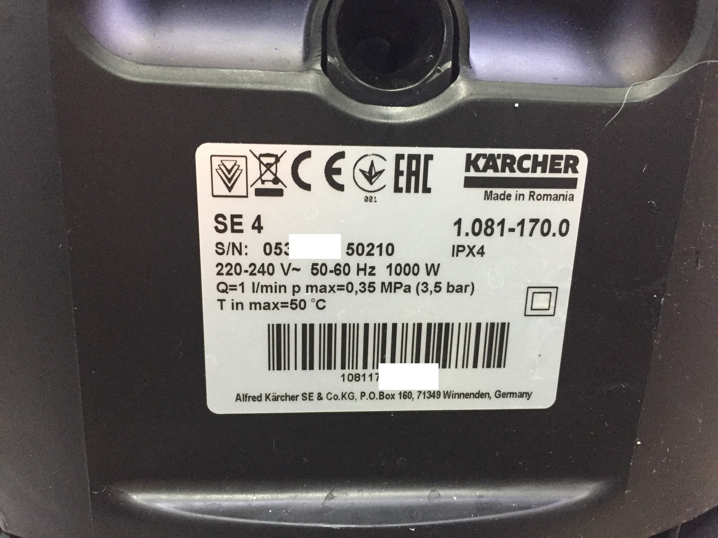 Kärcher SE 4 Plus Waschsauger (1.081-170.0), 1000 W, I33341