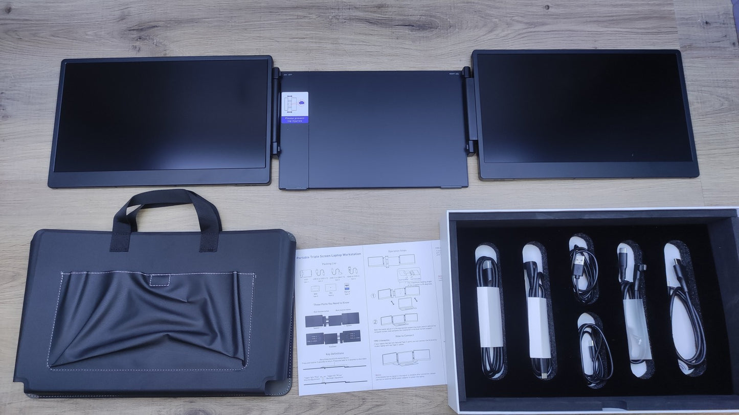 TeamGee S3 Portable Monitor Erweiterung für Laptop 14" FHD 1920x1080 HDM USB-C
