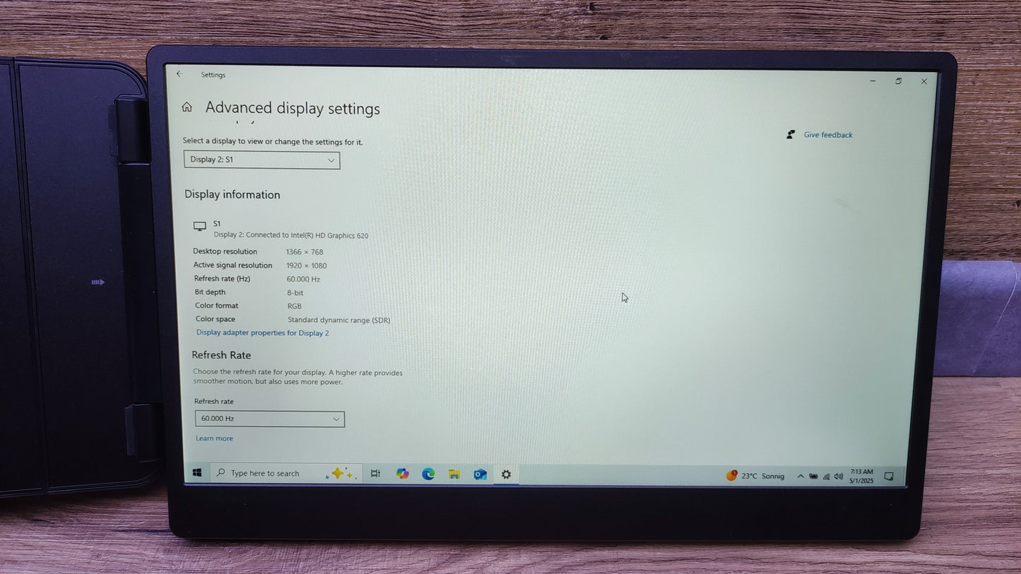 Laptomo S1 Portable Monitor Extension for Laptop 14" FHD 1920x1080 HDMI USB-C