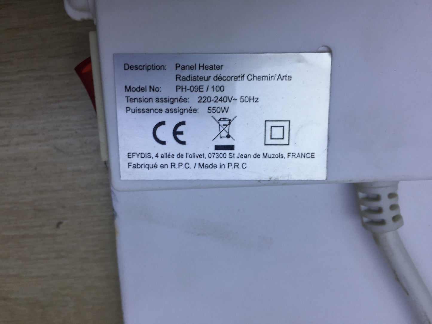 Chemin'Arte 099 Heizkörper dekorativ trocken 100 550 W, I28282