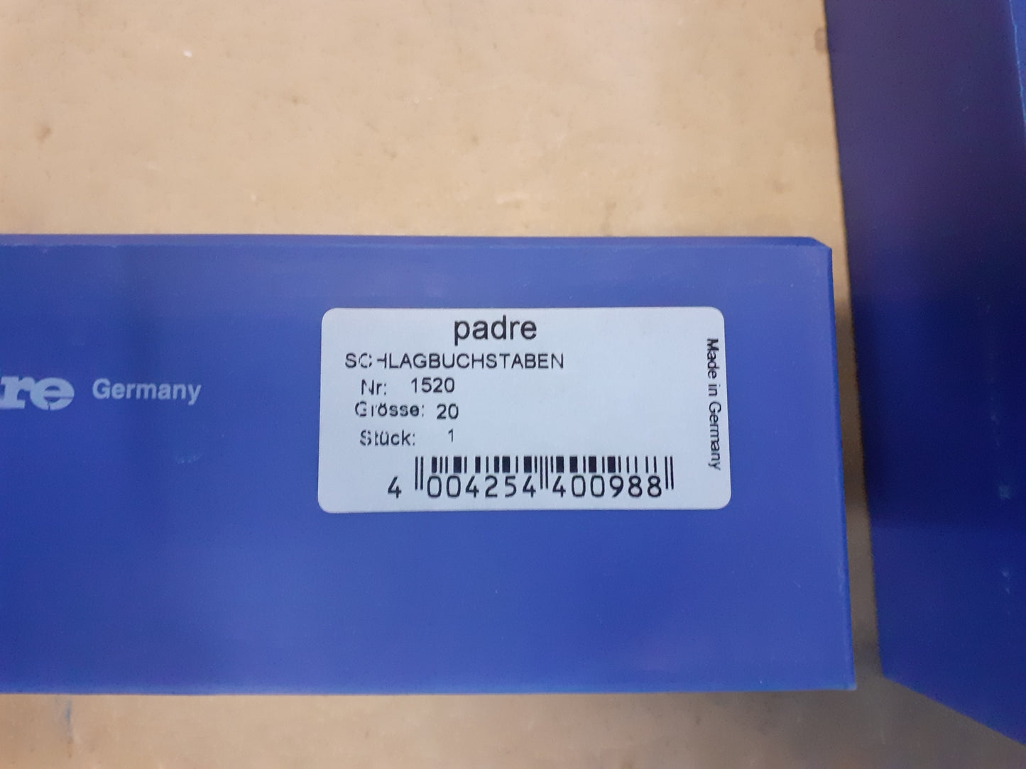 padre Schlagbuchstaben 20, 1520, I14132