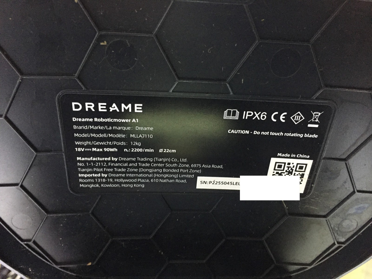 DREAME Intelligent Robotic Lawnmower A1 (MLLA7110), I33457