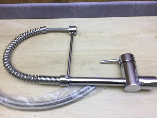 Einhandmischer mit Feder und Brause Chrom, Wasserhahn, I25450