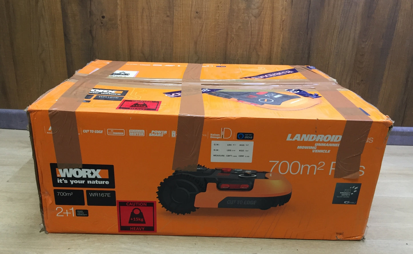 WORX Landroid M700 PLUS WR167E Mähroboter für Gärten bis 700 qm, I32810
