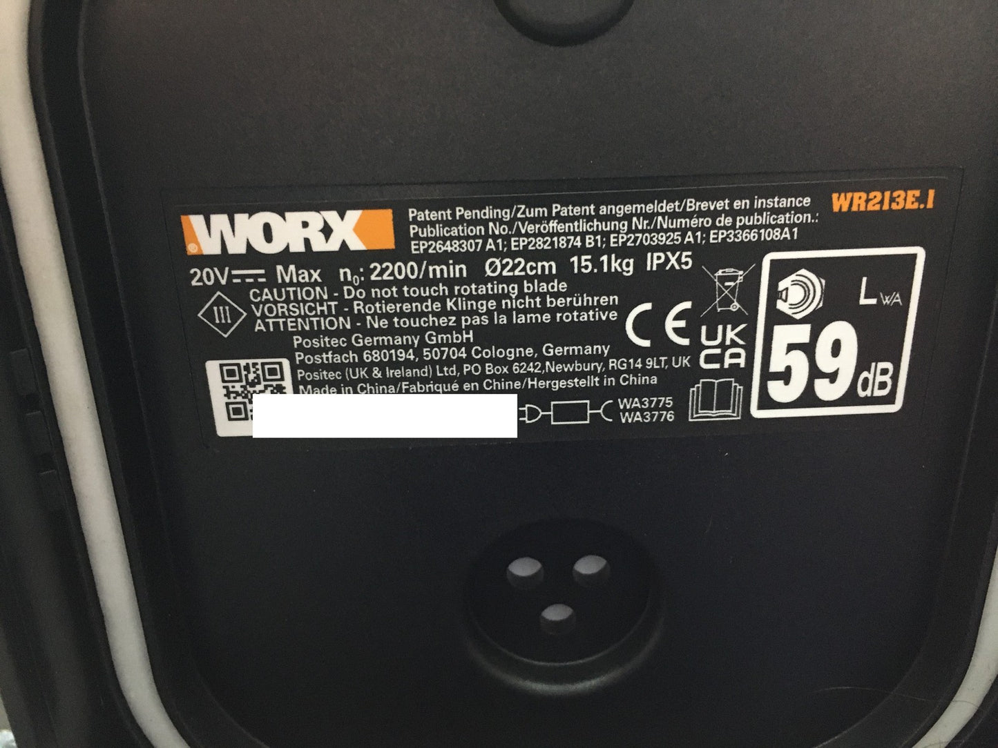 WORX Landroid Vision L1300 Mähroboter WR213E.1 für Gärten bis 1300m², I34419