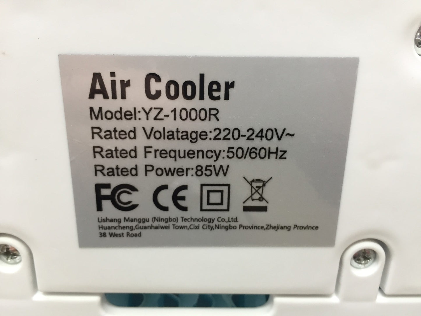 Eysddifr YZ-1000R Mobile Air Conditioner Air Cooler 4 in 1, I33291