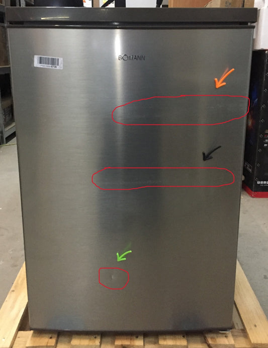 Bomann VS 2195.1 INOX Kühlschrank Vollraumkühlschrank 133L 85cm LED (721952)