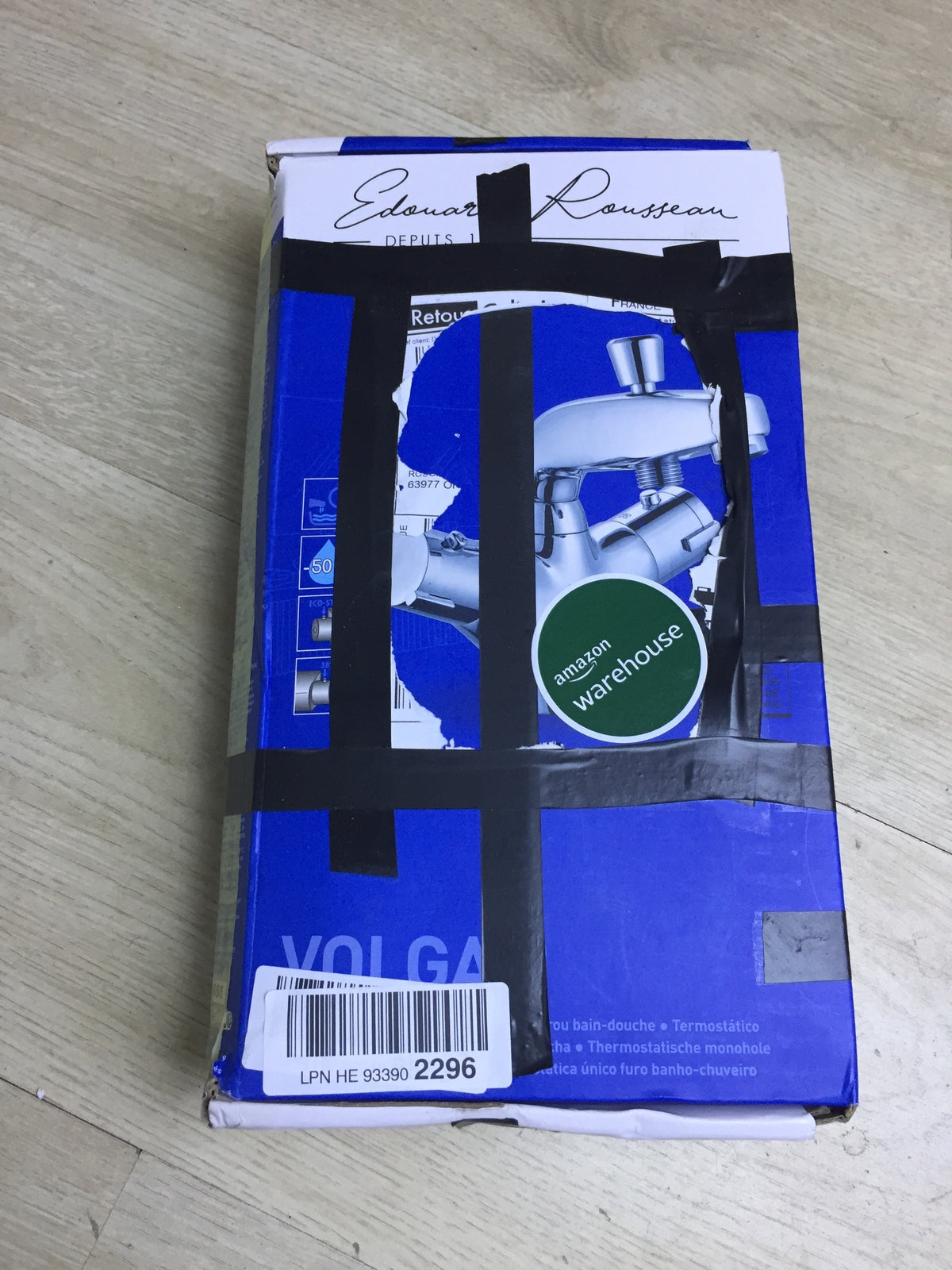 Rousseau Volga 2 Bath Filler Shower Mixer Thermostatic Chrome, I32105