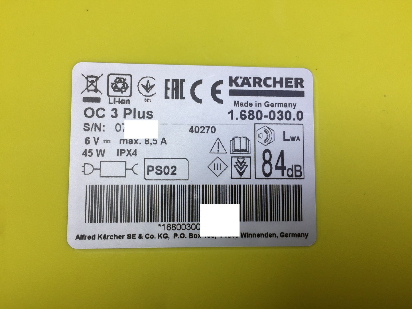 Kärcher Mobile Outdoor Cleaner OC 3 Plus (1.680-030.0), I33177