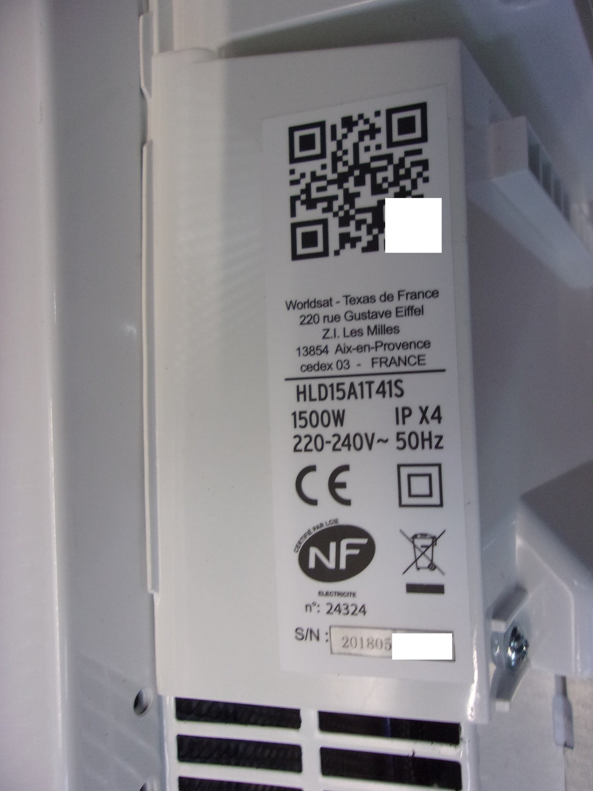 Carrera Schilder Rayonnant 6 Stufen SAS Vertikal LCD, 1500 watt, I05031