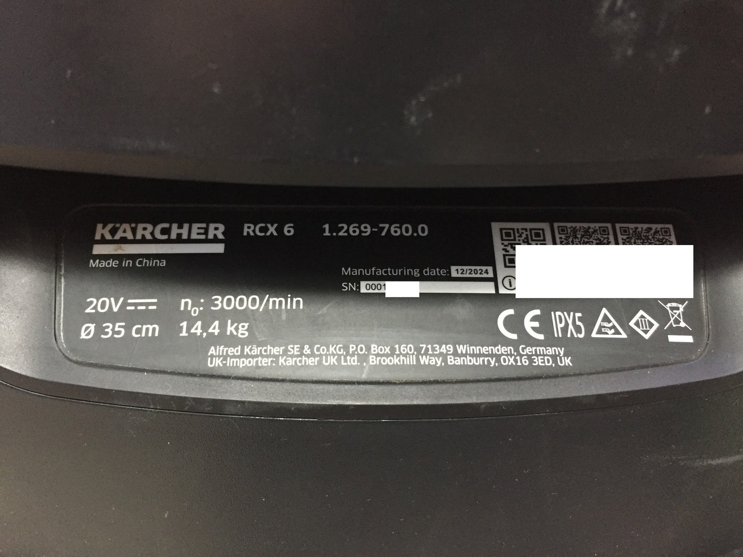 Kärcher RCX 6 robotic lawnmower, performance up to 3,000 m², all-wheel drive, GPS RTK I33408